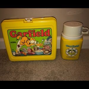 Vintage 1978 Garfield Lunch Box w/ Thermos